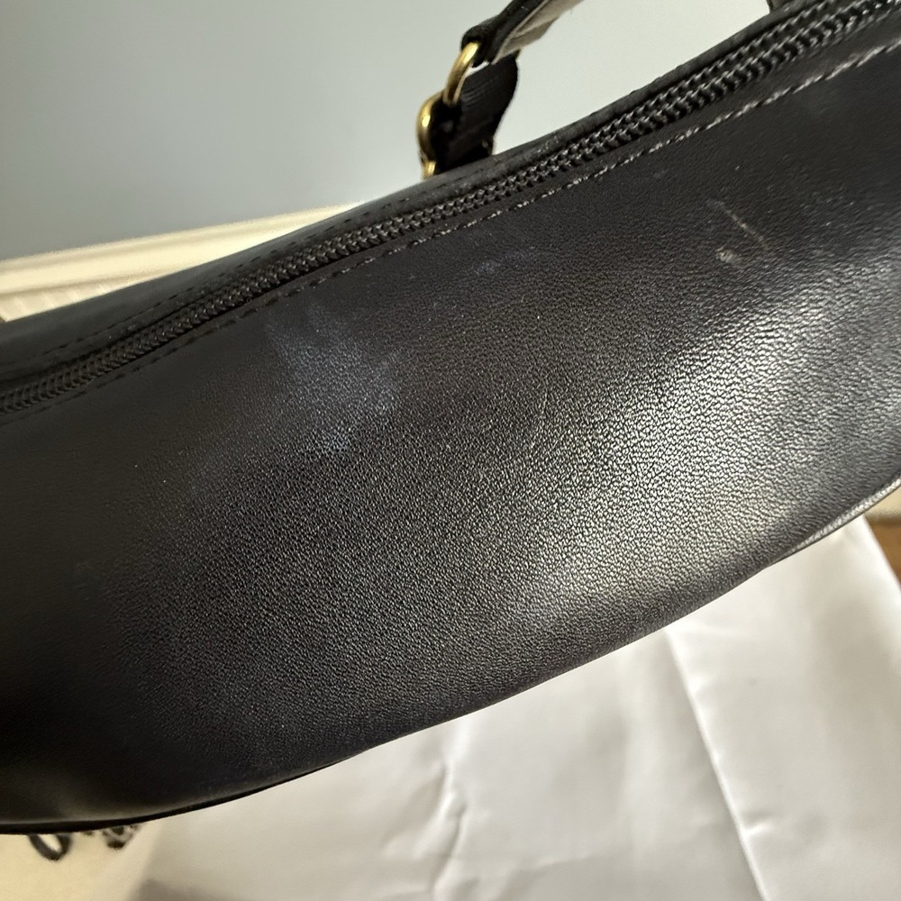 Vintage Coach Canteen Waist Fanny Pack Sling Black Leather Bag Purse 1997 - Picture 11 of 15